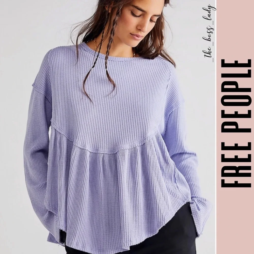 Free People thermal top oh my babydoll - Picture 1 of 10